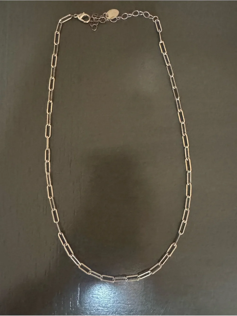 Icing Silver-Tone Paperclip Chain Necklace